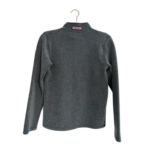 Girls Vineyard Vines Grey zip Fleece Size Large Girls 16 - Picture 2 of 6